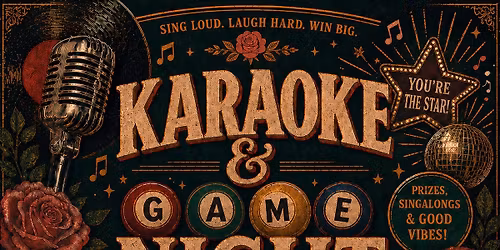 \ud83c\udfa4\u2728 KARAOKE GAME NIGHT: R&B + Hip-Hop \ud83d\udd25 Karaoke, Prizes & Good Vibes\ud83c\udf39 May, 7th | 7pm - 10PM\ud83c\udf1f