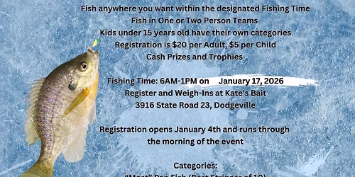 Kate's Bait Annual Ice Fishing Derby
