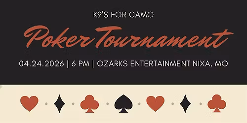 Operation Full House Poker Tournament - K9's For Camo