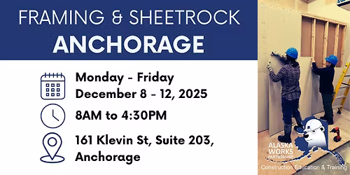 Framing & Sheetrock- FREE, Hands-on Introductory Training