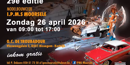 29e Modelbouw Expo IPMS Moorsele : 26\/04\/2026