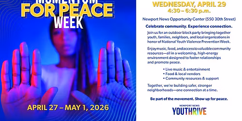 Momentum for Peace Week: The Peace Lot Party @ NNOC 