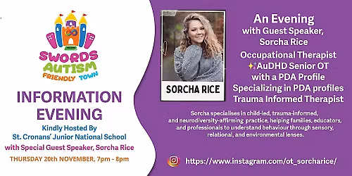 An evening with Senior OT Sorcha Rice