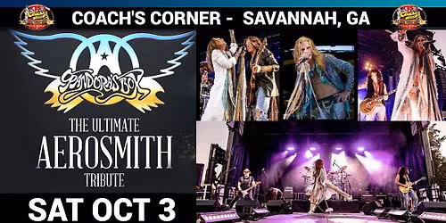 PANDORA'S BOX - THE ULTIMATE AEROSMITH TRIBUTE - COACH'S CORNER - SAVANNAH GA - SAT OCT 3 2026
