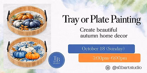 Paint&Sip  Create your own holiday wooden tray