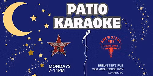 Patio Karaoke Mondays at Brewster's Pub 