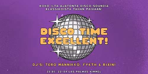 DISCO TIME EXCELLENT!