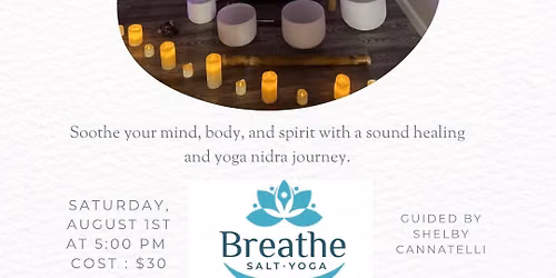 Serenity Sound Bath at Breathe Salt & Yoga