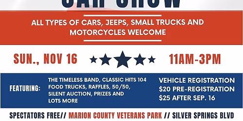 2nd Annual Veterans Day Car Show