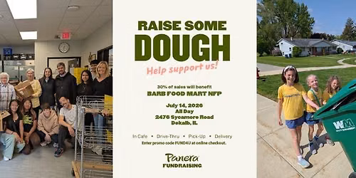 Panera Fundraiser! July 14, 2026