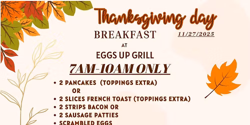 Thanksgiving day breakfast 