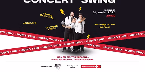 Les Hop\u2019s Trio \u00e0 Perpignan - Jazz, Swing & Danse \ud83c\udfb7