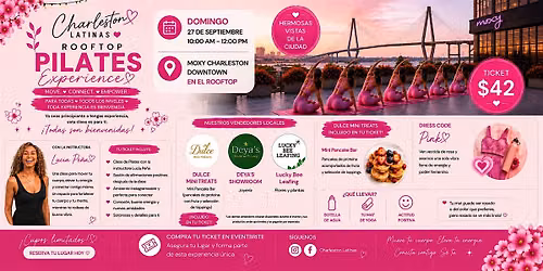 Charleston Latinas Rooftop Pilates Experience