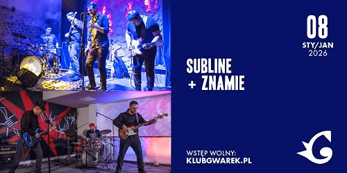 Subline + Znamie | Muzyczne Pogwarki | 08\/01\/2026 | Krak\u00f3w, Klub Gwarek