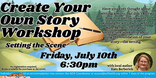 Create Your Own Story Workshop: Setting the Scene with author Kate Berberich