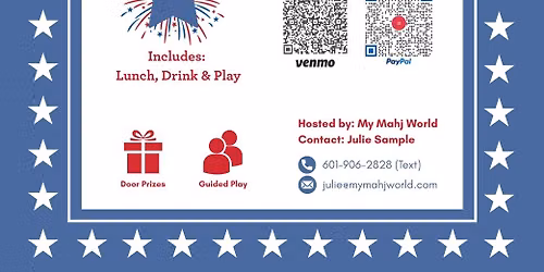 4th of July Mahjong Social Play! 