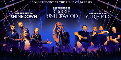 Velocity Music Festival: Shinedown  Carrie Underwood & Creed - 3 Day Pass