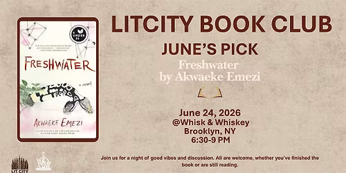 Lit City Book Club: Fresh Water by Akwaeke Emezi