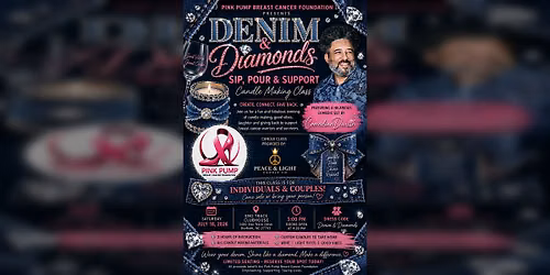 Denim & Diamond Sip,Pour and Support For Breast Cancer
