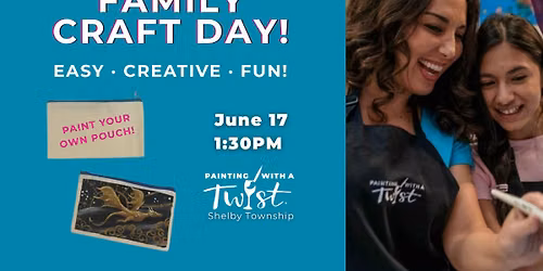 Family Craft Day: Paint Your Own Pouch