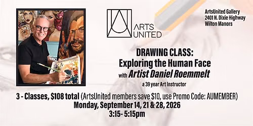 DRAWING CLASS: Exploring the Human Face with Artist Daniel Roemmelt