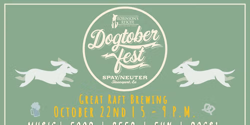 Dogtoberfest 2026 at Great Raft Brewing!