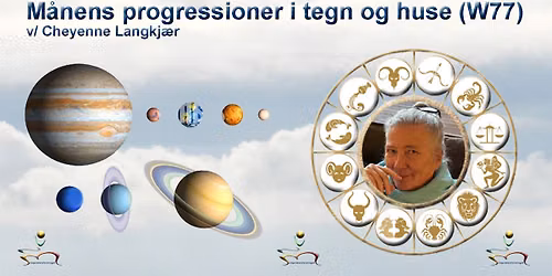 M\u00e5nens progressioner i tegn og huse