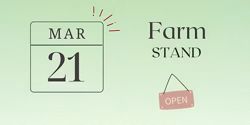 Saturday 21st Farm Stand