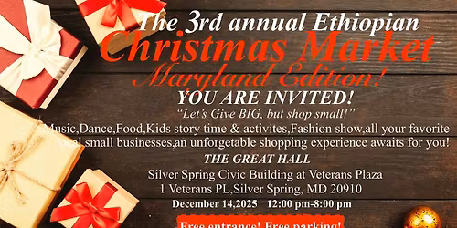 The 3rd annual Ethiopian Christmas Market