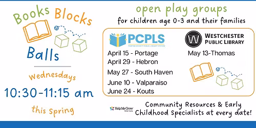 Books, Blocks, Balls - Valparaiso Branch