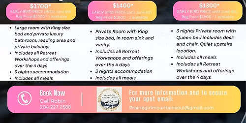 JULY Ultimate Self Love & Reconnection Retreat - ALBERTA (4 days 3 nights)