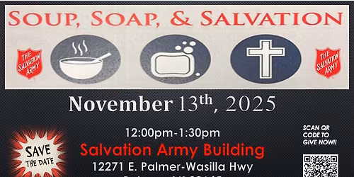 Soup, Soap, & Salvation Fundraiser