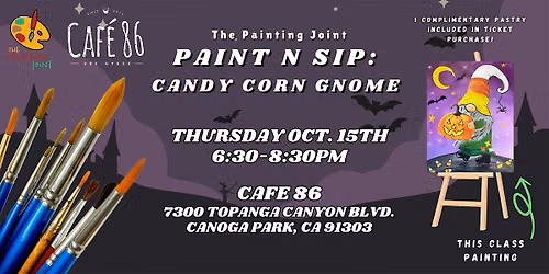 Paint n Sip: Candy Corn Gnome