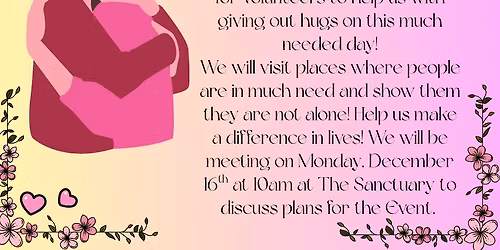 Planning Meeting for National Hug Day Event by The Sanctuary