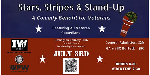 Stars, Stripes & Stand-Up, A Comedy Benefit for Veterans