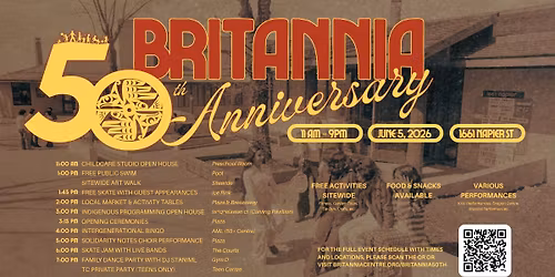 Britannia Community Centre 50th Anniversary