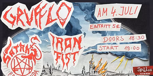 Konzert: Grufflo + Satan\u2019s Propaganda + Iron Fist