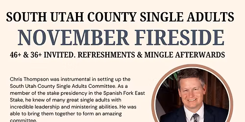 3rd Sunday Fireside in Spanish Fork