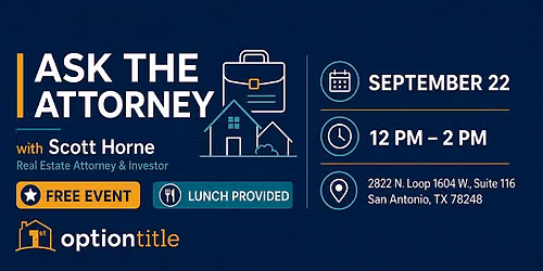 Ask the Title Attorney \u2013 Lunch & Learn