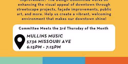 Design Committee Meeting - New Port Richey Main Street