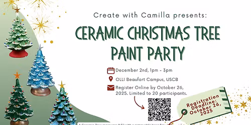 SOLD OUT!! OLLI Ceramic Christmas Tree Workshop 12\/2