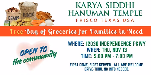 FREE Bag of Groceries for Families in Need - Giveaway @ KSHT