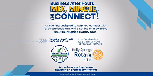 Business After Hours with Holly Springs Rotary Club