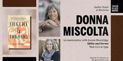 Donna Miscolta with Jennie Shortridge \u2014 'Ofelia and Norma'