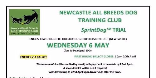 Sprintdog TM Trial Ballot Drawn