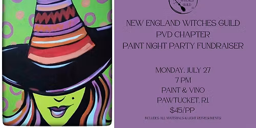 New England Witches Guild Paint Night Party Fundraiser