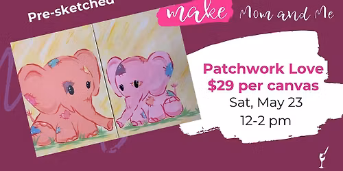 Mommy and Me: Patchwork love (sketched) $29