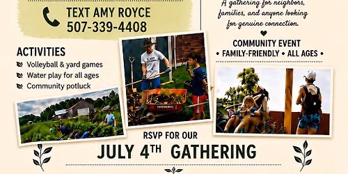 July 4th, 2026 Family Friendly Event_Gathering Grove