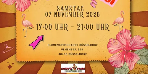 Plus Size Trödel Düsseldorf 07.11.26 Blumengrossmarkt meets Dein Mädelsflohmarkt