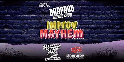 BARPROV: IMPROV MAYHEM SHOW